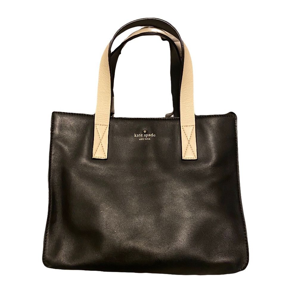 Kate Spade New York Brightspot Avenue Grayce leather tote black ivory